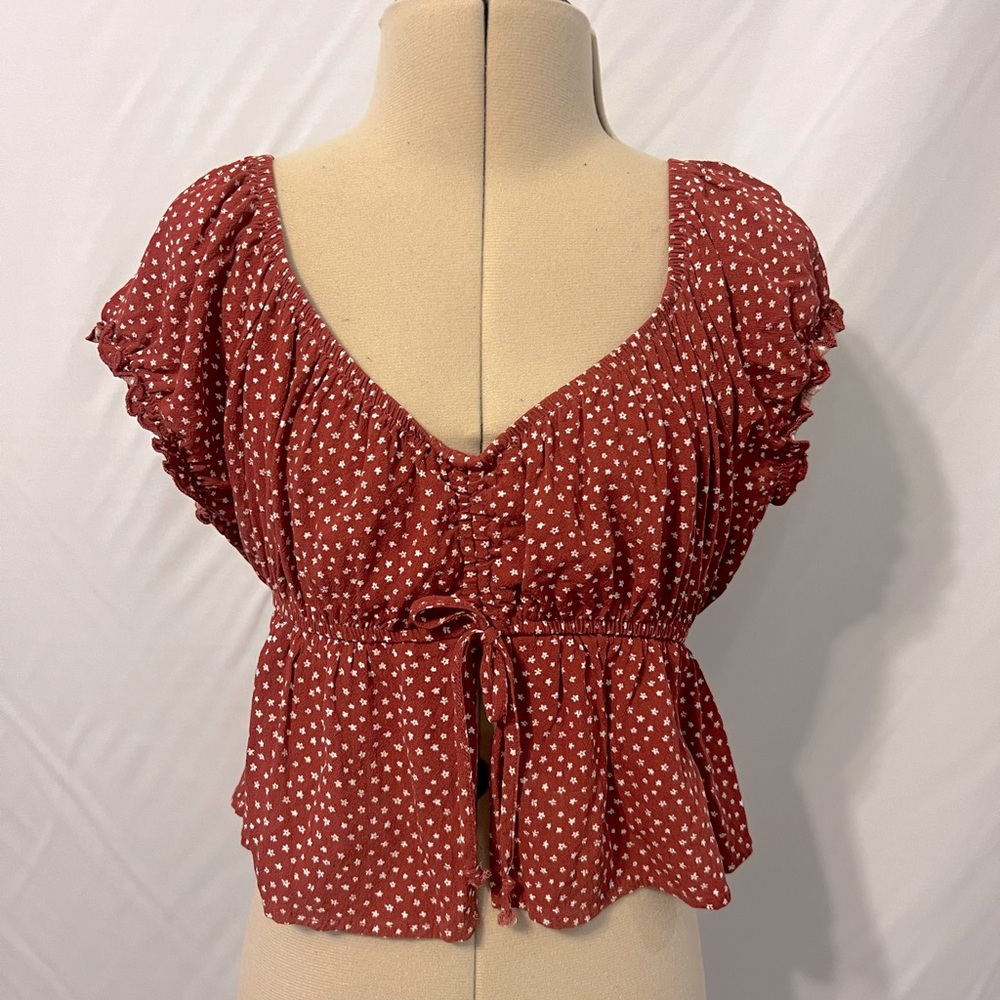 LA Hearts by Pacsun Babydoll Blouse Top…Size Small